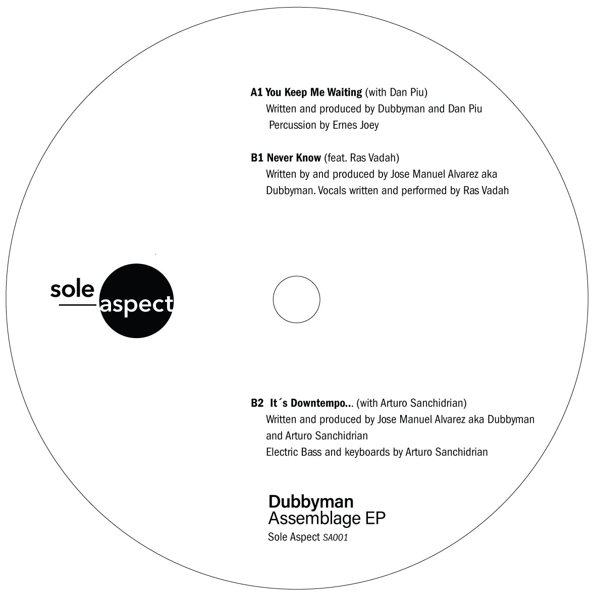 SA001: DUBBYMAN - ASSEMBLAGE EP 12"